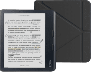 Kobo Libra Colour Schwarz + BlueBuilt Book Case Schwarz