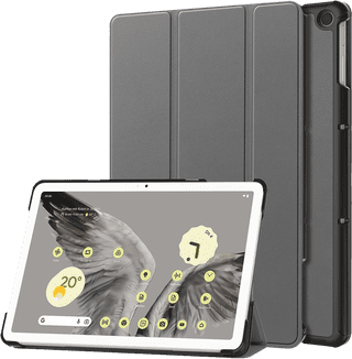 Just in Case Smart Tri-Fold Google Pixel Tablet Book Case Grau