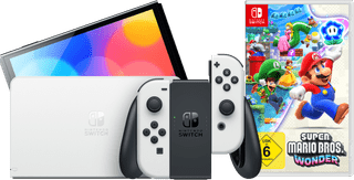 Nintendo Switch OLED White + Super Mario Bros. Wonder