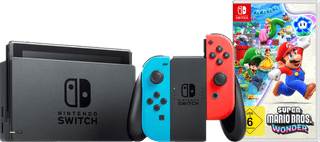 Nintendo Switch Red/Blue + Super Mario Bros. Wonder