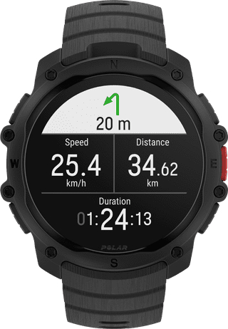 Polar Street X Schwarz 45 mm
