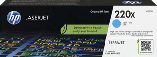 HP 220X LaserJet Toner Cartridge Cyan (High Capacity)