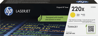 HP 220X LaserJet Toner Cartridge Yellow (High Capacity)