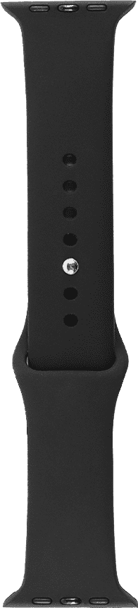 BlueBuilt Silicone Watch Strap Black for Apple Watch 40/41/42mm