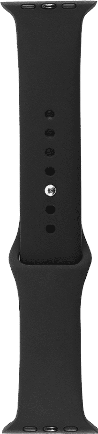 BlueBuilt Silicone Watch Strap Black for Apple Watch 44/45/46mm