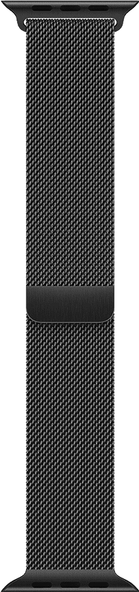 BlueBuilt Milanaise Armband Schwarz für Apple Watch 44/45/46 mm