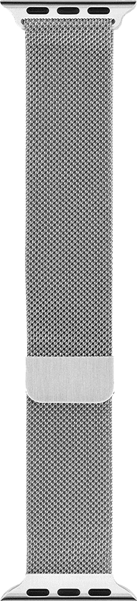 BlueBuilt Milanese Watch Strap Silver for Apple Watch 44/45/46mm