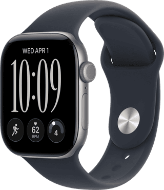 Apple Watch Series 12 Cellular 46 mm Grau Sportarmband M/L
