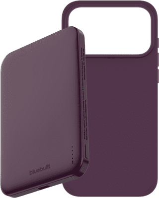 BlueBuilt MagSafe Hülle iPhone 18 Pro Max Rot + Powerbank 5.000 mAh Rot