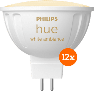 Philips Hue Spot White Ambiance MR16 12-pack