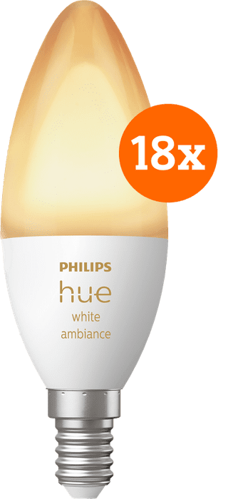 Philips Hue White Ambiance E14 18er-Pack