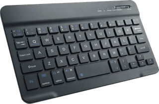Just in Case Premium Samsung Galaxy Tab A9 Plus Tastaturhülle QWERTZ Schwarz