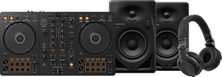 Pioneer DJ DDJ-FLX4 + Pioneer DJ HDJ-CUE1 + Pioneer DJ DM-40-BT