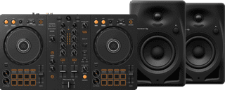 Pioneer DJ DDJ-FLX4 + Pioneer DJ DM-40D Black