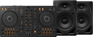 Pioneer DJ DDJ-FLX4 + Pioneer DJ DM-50D Black