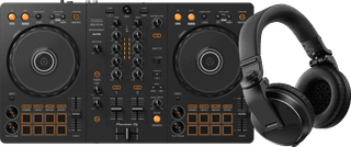 Pioneer DJ DDJ-FLX4 + Pioneer DJ HDJ-X5 Schwarz