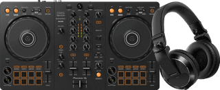Pioneer DJ DDJ-FLX4 + Pioneer DJ HDJ-X7 Black