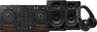 Pioneer DJ DDJ-FLX4 + Pioneer DJ HDJ-X7 Black + Pioneer DJ DM-40D Black