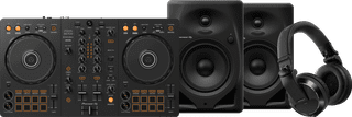 Pioneer DJ DDJ-FLX4 + Pioneer DJ HDJ-X7 Black + Pioneer DJ DM-50D Black