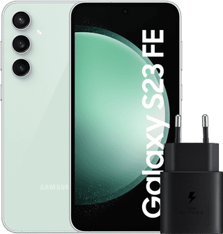 Samsung Galaxy S23 FE 128GB Green 5G + Samsung Charger 25W Black