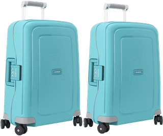 Samsonite S'Cure Spinner 55 cm Aqua Blue Duo Kofferset