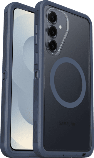 Otterbox Defender Samsung Galaxy S26 Plus Backcover mit Magnet Transparent mit blauem Rand