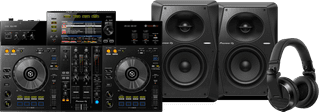 Pioneer DJ XDJ-RR + Pioneer DJ HDJ-X7 Schwarz + Pioneer VM50 (Paar)