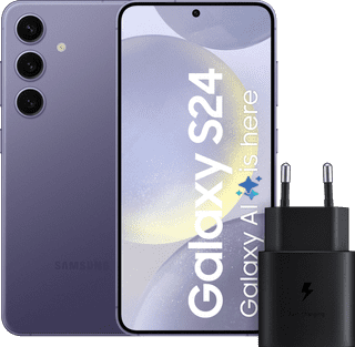 Samsung Galaxy S24 128GB Purple 5G + Samsung Fast Charger 25W