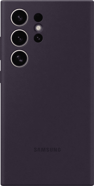 Samsung Galaxy S24 Ultra Backcover aus Silikon Dunkellila