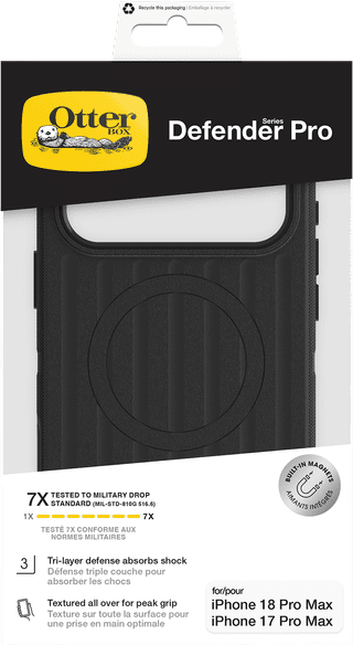 Otterbox Defender iPhone 18 Pro Max / 17 Pro Max Full Body Case mit MagSafe Schwarz