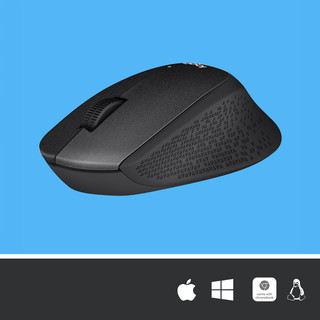 Logitech M330 Silent Plus Kabellose Maus Schwarz