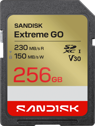 SANDISK Extreme GO SDXC 256GB 240 MB/s