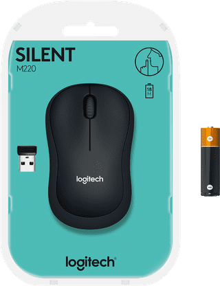 Logitech M220 Silent Wireless Mouse Black