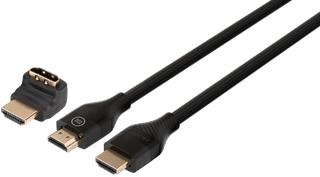 BlueBuilt HDMI Cable 4K 120Hz / 8K 60Hz Nylon 3m + 90° Adapter