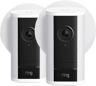 Ring Spotlight Kamera Pro 2. Generation Stecker Weiß Doppelpack