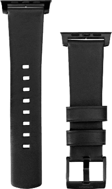 Nomad Apple Watch 44/45/46/49 mm Lederarmband Schwarz