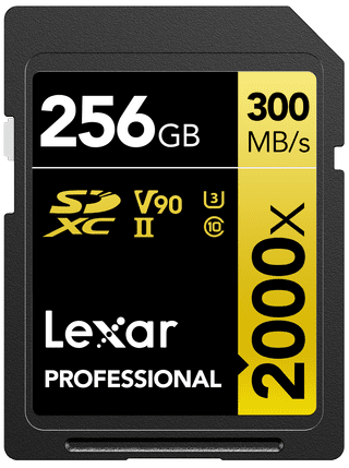 Lexar Professional SDXC 2000x GOLD 256GB 260 MB/s