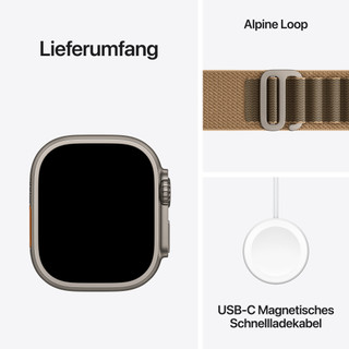 Apple Watch Ultra 4 Cellular 49 mm Natur Alpine Loop L