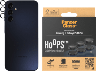 PanzerGlass Hoops Samsung Galaxy A15 4G/5G Kameraobjektivschutz Glas