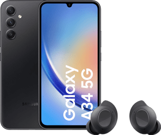 Samsung Galaxy A34 128GB Black 5G + Samsung Galaxy Buds FE Black
