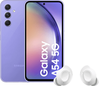 Samsung Galaxy A54 128GB Purple 5G + Samsung Galaxy Buds FE White