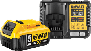DeWalt DCB184-XJ 18V 5.0Ah Battery + XR Multivoltage