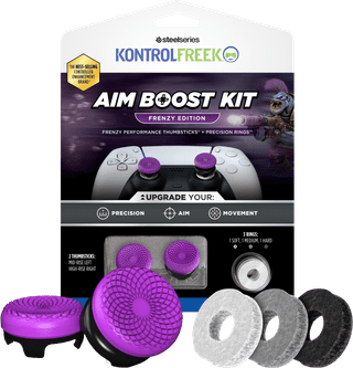 KontrolFreek Frenzy AimBoost Thumb Sticks + Precision Rings Purple/Black PS5/PS4