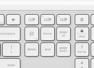 Logitech Signature Slim K950 Kabellose Tastatur QWERTZ Weiß