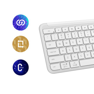 Logitech Signature Slim K950 Kabellose Tastatur QWERTZ Weiß