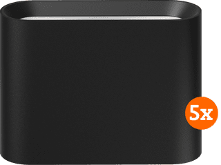 Philips Hue Dymera Wall Lamp - White and Color - Black 5-pack