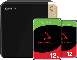 QNAP TS-464-8G + Seagate Ironwolf 12 TB Doppelpack