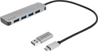 BlueBuilt 4-Port USB-A/C 3.0 Hub