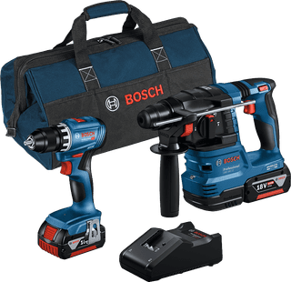Bosch Professional GBH 18V-22 + GSR 18V-45 Kombiset