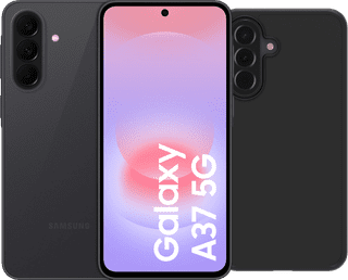 Samsung Galaxy A37 256GB Schwarz 5G + BlueBuilt Backcover Schwarz